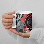 Gang-gang Cockatoo Australia Ceramic Mug Eucalyptus Blossoms Aboriginal Art - Aussie Hoodie