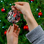 Gang-gang Cockatoo Australia Ceramic Ornament Eucalyptus Blossoms Aboriginal Art - Aussie Hoodie