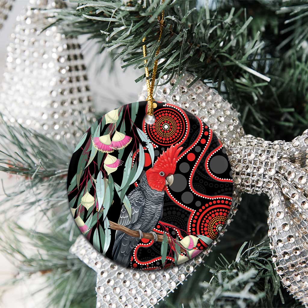 Gang-gang Cockatoo Australia Ceramic Ornament Eucalyptus Blossoms Aboriginal Art - Aussie Hoodie