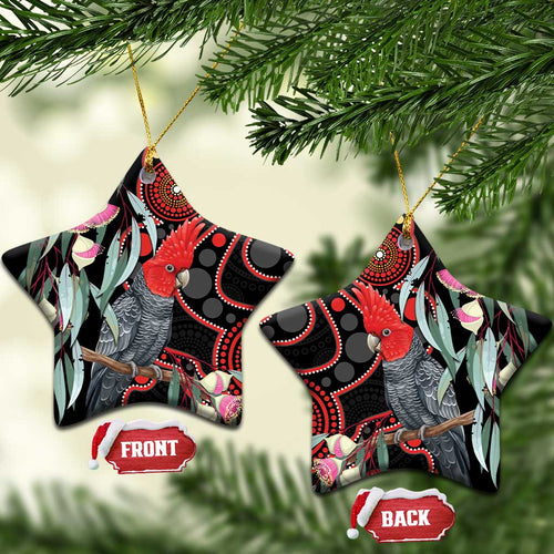 Gang-gang Cockatoo Australia Ceramic Ornament Eucalyptus Blossoms Aboriginal Art - Aussie Hoodie
