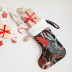 Gang-gang Cockatoo Australia Christmas Stocking Eucalyptus Blossoms Aboriginal Art - Aussie Hoodie