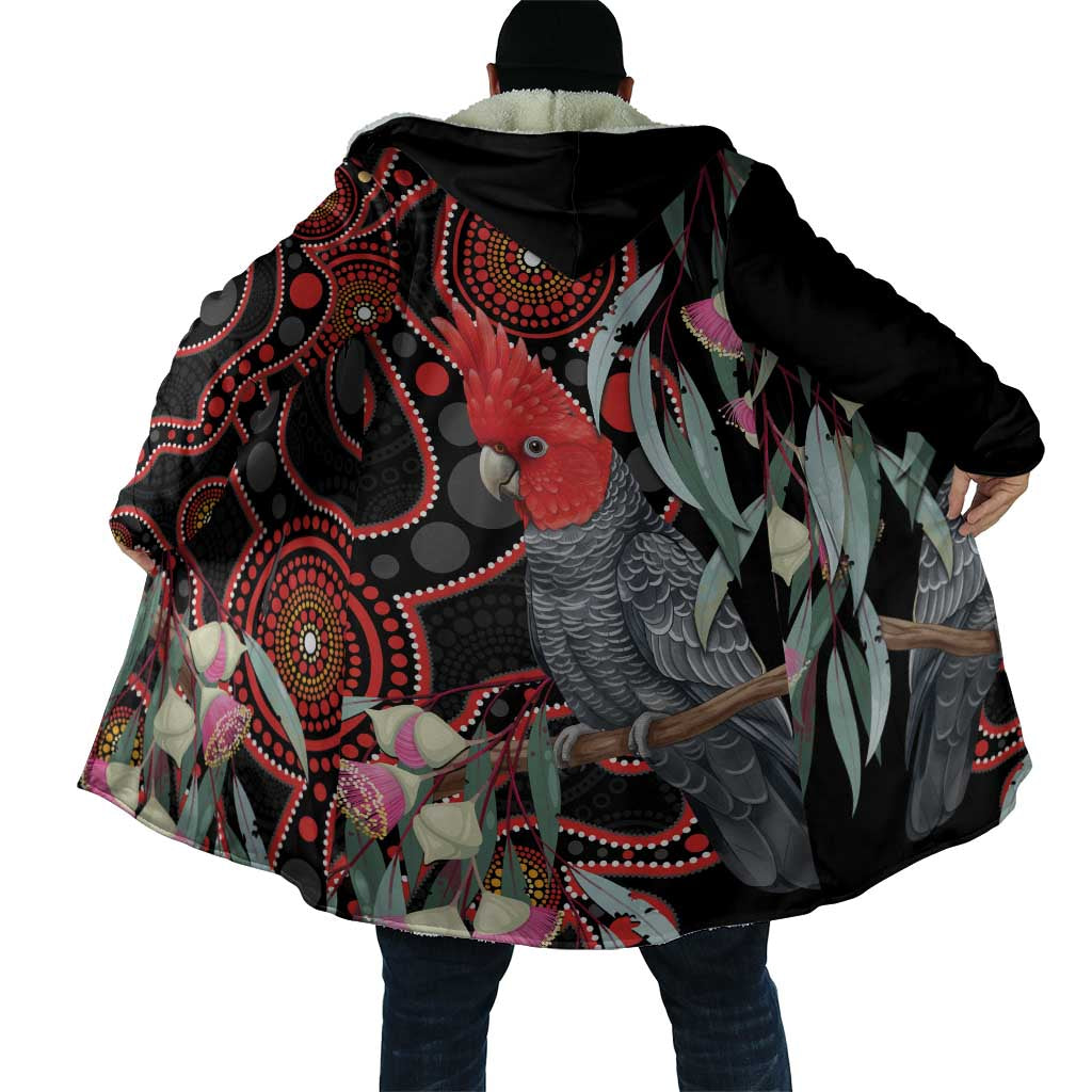 Gang-gang Cockatoo Australia Cloak Eucalyptus Blossoms Aboriginal Art - Aussie Hoodie