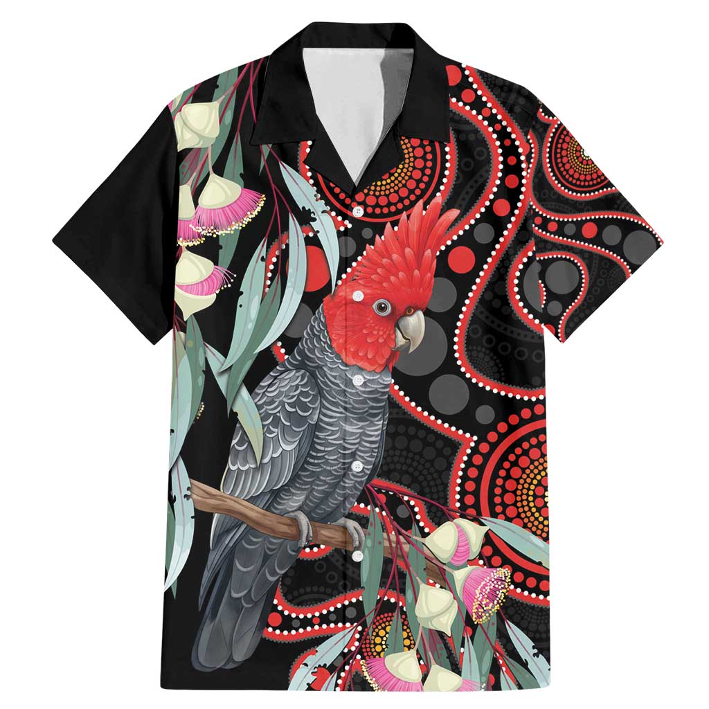 Gang-gang Cockatoo Australia Family Matching Mermaid Dress and Hawaiian Shirt Eucalyptus Blossoms Aboriginal Art - Aussie Hoodie