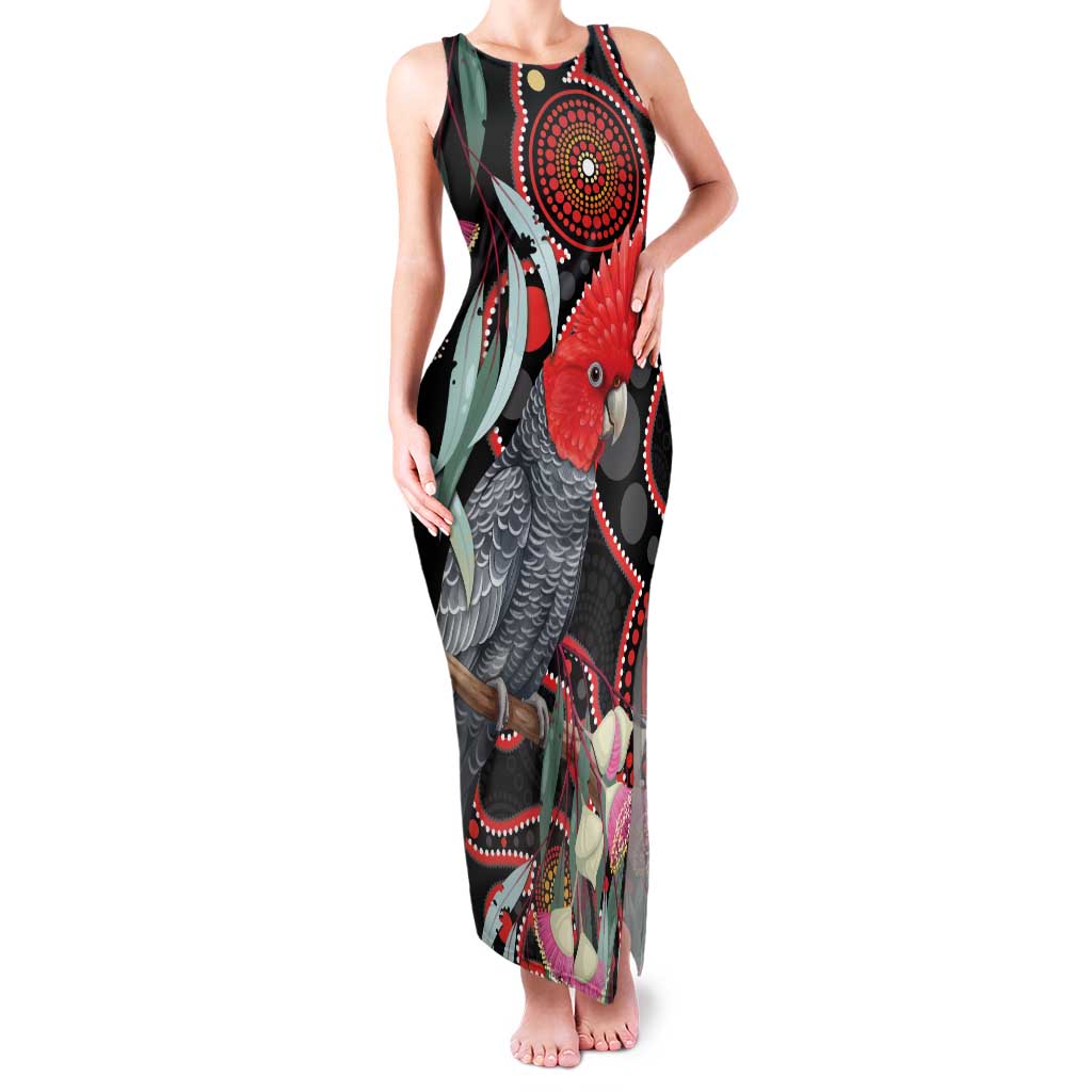 Gang-gang Cockatoo Australia Family Matching Tank Maxi Dress and Hawaiian Shirt Eucalyptus Blossoms Aboriginal Art - Aussie Hoodie