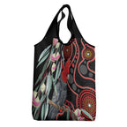 Gang-gang Cockatoo Australia Grocery Bag Eucalyptus Blossoms Aboriginal Art - Aussie Hoodie