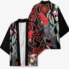 Gang-gang Cockatoo Australia Kimono Eucalyptus Blossoms Aboriginal Art - Aussie Hoodie