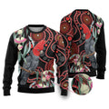Gang-gang Cockatoo Australia Ugly Christmas Sweater Eucalyptus Blossoms Aboriginal Art - Aussie Hoodie