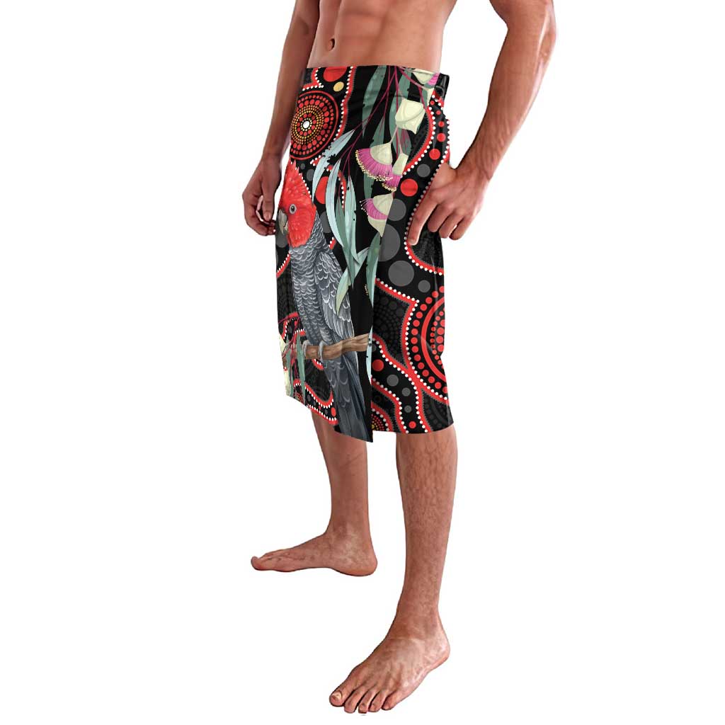 Gang-gang Cockatoo Australia Lavalava Eucalyptus Blossoms Aboriginal Art - Aussie Hoodie