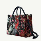 Gang-gang Cockatoo Australia Leather Bag Eucalyptus Blossoms Aboriginal Art - Aussie Hoodie