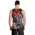 Gang-gang Cockatoo Australia Men Tank Top Eucalyptus Blossoms Aboriginal Art - Aussie Hoodie