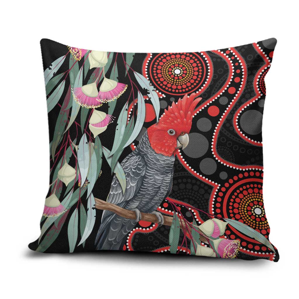 Gang-gang Cockatoo Australia Pillow Cover Eucalyptus Blossoms Aboriginal Art - Aussie Hoodie