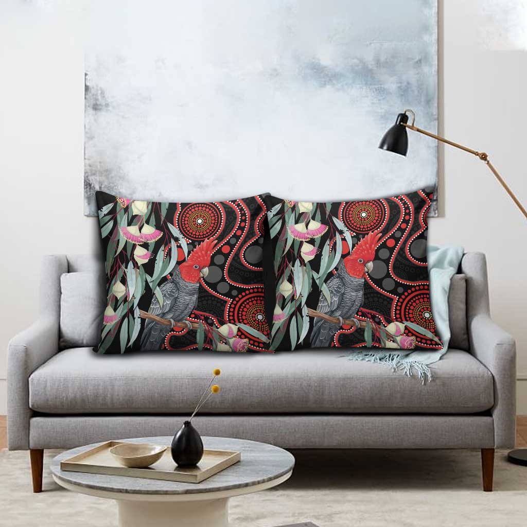 Gang-gang Cockatoo Australia Pillow Cover Eucalyptus Blossoms Aboriginal Art - Aussie Hoodie