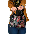 Gang-gang Cockatoo Australia Shoulder Handbag Eucalyptus Blossoms Aboriginal Art - Aussie Hoodie