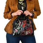 Gang-gang Cockatoo Australia Shoulder Handbag Eucalyptus Blossoms Aboriginal Art - Aussie Hoodie