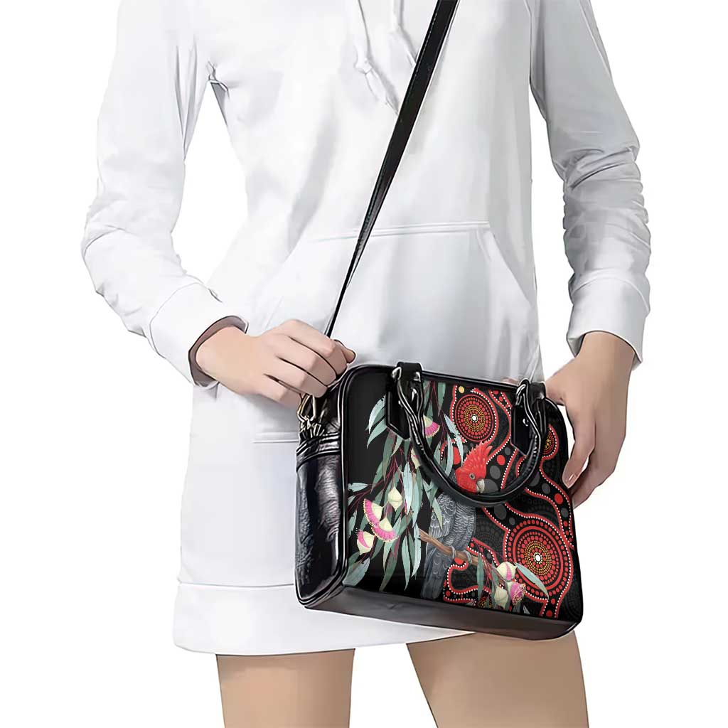 Gang-gang Cockatoo Australia Shoulder Handbag Eucalyptus Blossoms Aboriginal Art - Aussie Hoodie