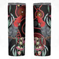 Gang-gang Cockatoo Australia Skinny Tumbler Eucalyptus Blossoms Aboriginal Art - Aussie Hoodie
