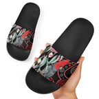 Gang-gang Cockatoo Australia Slide Sandals Eucalyptus Blossoms Aboriginal Art - Aussie Hoodie