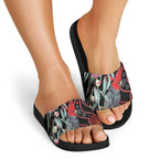 Gang-gang Cockatoo Australia Slide Sandals Eucalyptus Blossoms Aboriginal Art - Aussie Hoodie