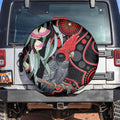Gang-gang Cockatoo Australia Spare Tire Cover Eucalyptus Blossoms Aboriginal Art - Aussie Hoodie