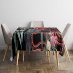 Gang-gang Cockatoo Australia Tablecloth Eucalyptus Blossoms Aboriginal Art - Aussie Hoodie