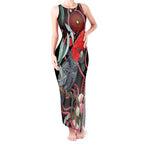 Gang-gang Cockatoo Australia Tank Maxi Dress Eucalyptus Blossoms Aboriginal Art - Aussie Hoodie