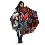 Gang-gang Cockatoo Australia Umbrella Eucalyptus Blossoms Aboriginal Art - Aussie Hoodie