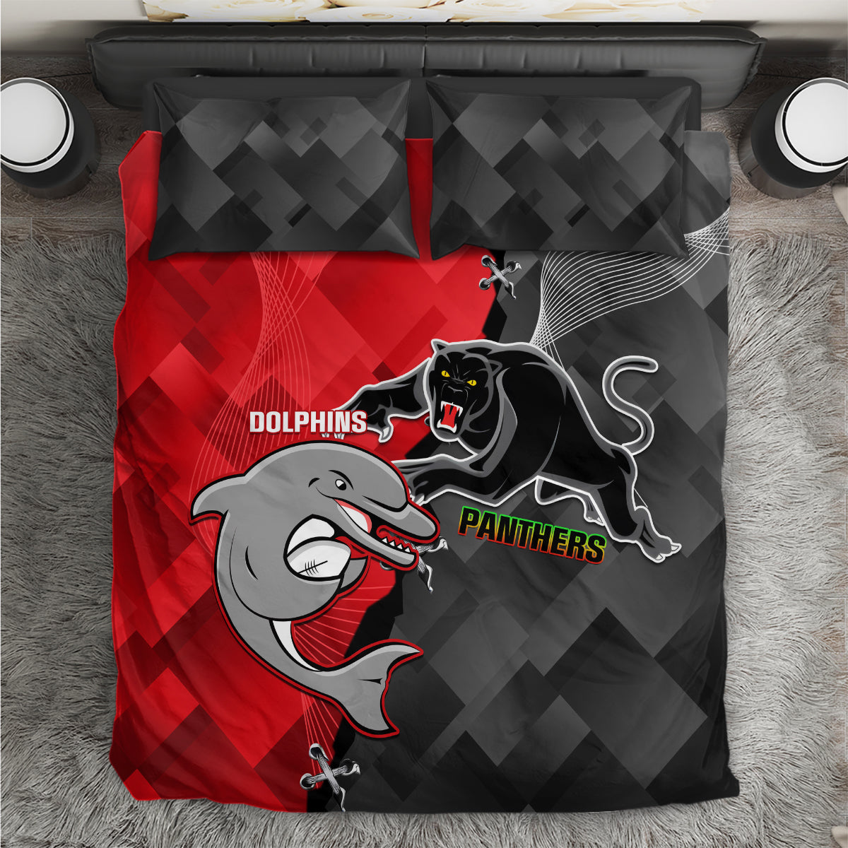 personalised-panthers-and-dolphins-bedding-set-sporty-version