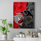 personalised-panthers-and-dolphins-canvas-wall-art-sporty-version