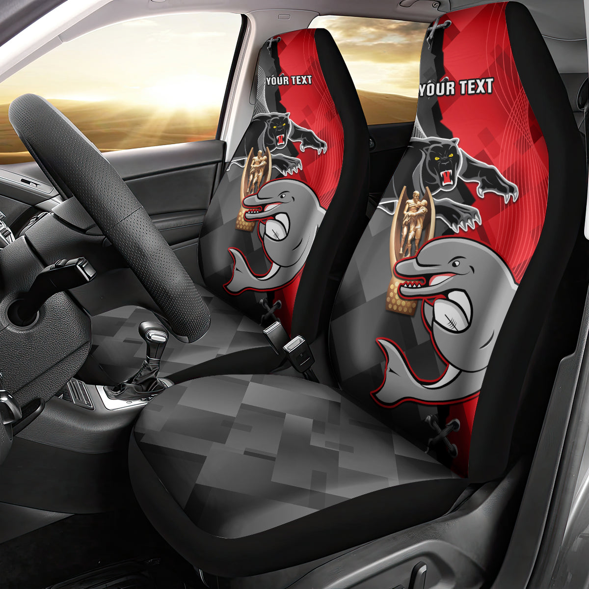 personalised-panthers-and-dolphins-car-seat-cover-sporty-version