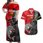 personalised-panthers-and-dolphins-couples-matching-off-shoulder-maxi-dress-and-hawaiian-shirt-sporty-version