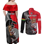 personalised-panthers-and-dolphins-couples-matching-off-shoulder-maxi-dress-and-long-sleeve-button-shirt-sporty-version