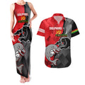 personalised-panthers-and-dolphins-couples-matching-tank-maxi-dress-and-hawaiian-shirt-sporty-version