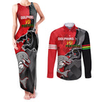 personalised-panthers-and-dolphins-couples-matching-tank-maxi-dress-and-long-sleeve-button-shirt-sporty-version