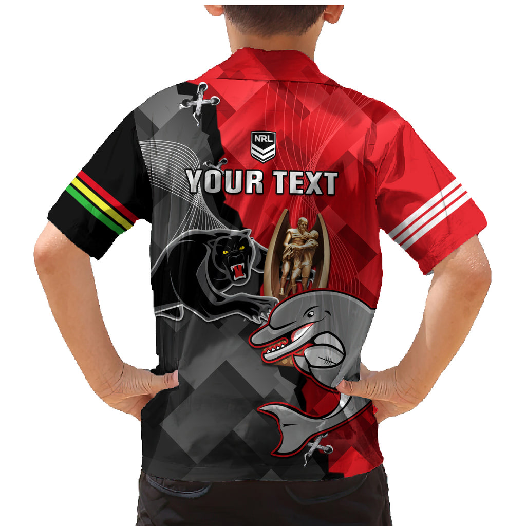 personalised-panthers-and-dolphins-family-matching-mermaid-dress-and-hawaiian-shirt-sporty-version