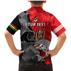 personalised-panthers-and-dolphins-family-matching-mermaid-dress-and-hawaiian-shirt-sporty-version