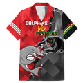 personalised-panthers-and-dolphins-family-matching-mermaid-dress-and-hawaiian-shirt-sporty-version