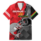 personalised-panthers-and-dolphins-family-matching-mermaid-dress-and-hawaiian-shirt-sporty-version