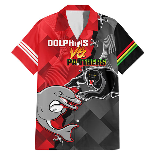 personalised-panthers-and-dolphins-family-matching-mermaid-dress-and-hawaiian-shirt-sporty-version