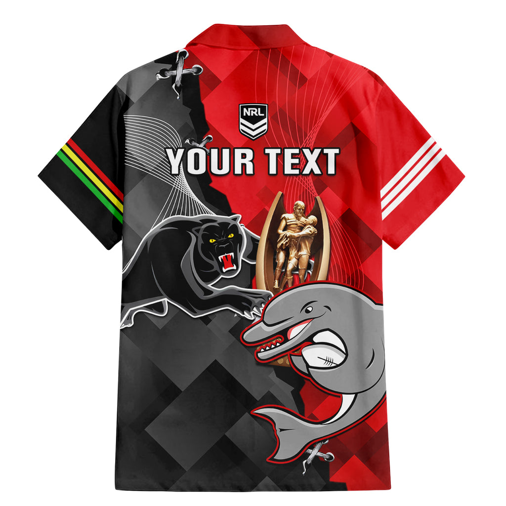 personalised-panthers-and-dolphins-family-matching-mermaid-dress-and-hawaiian-shirt-sporty-version