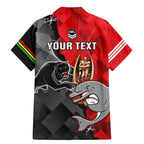 personalised-panthers-and-dolphins-family-matching-mermaid-dress-and-hawaiian-shirt-sporty-version