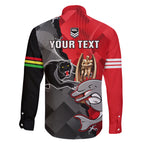 personalised-panthers-and-dolphins-family-matching-off-shoulder-long-sleeve-dress-and-hawaiian-shirt-sporty-version