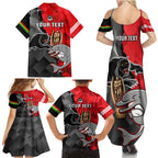 personalised-panthers-and-dolphins-family-matching-summer-maxi-dress-and-hawaiian-shirt-sporty-version