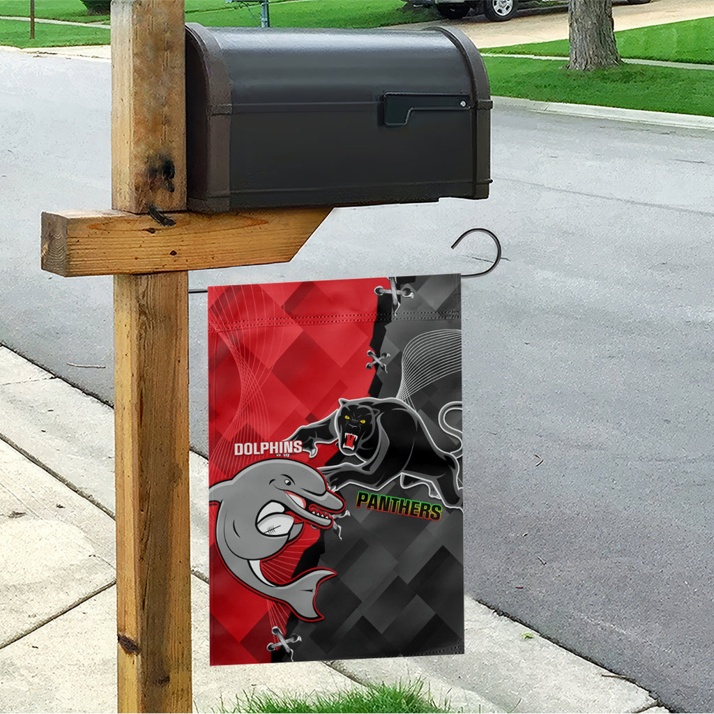 personalised-panthers-and-dolphins-garden-flag-sporty-version