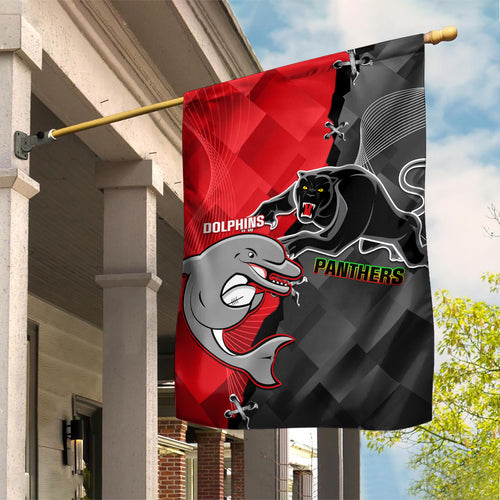 personalised-panthers-and-dolphins-garden-flag-sporty-version