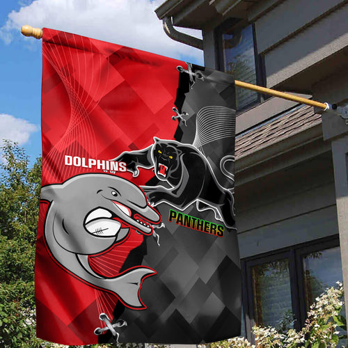 personalised-panthers-and-dolphins-garden-flag-sporty-version