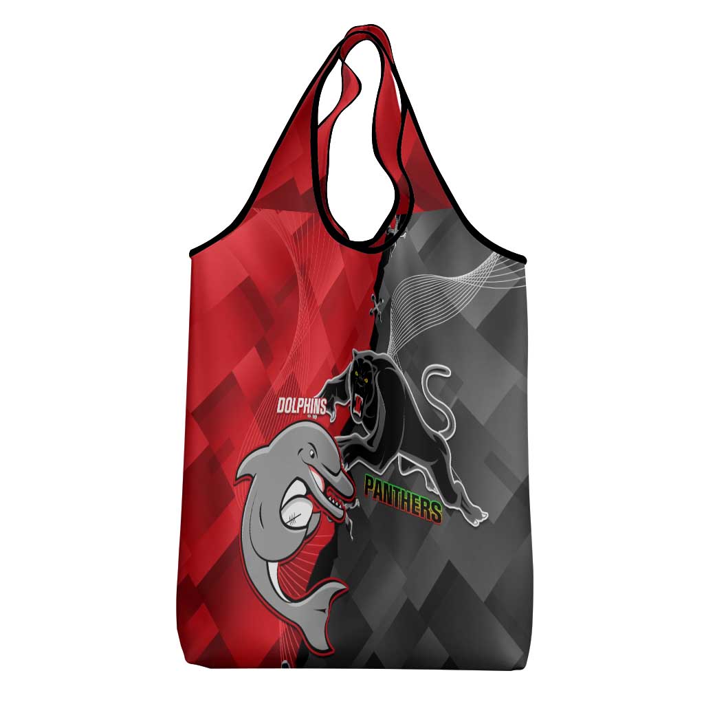 Panthers And Dolphins Grocery Bag Sporty Version