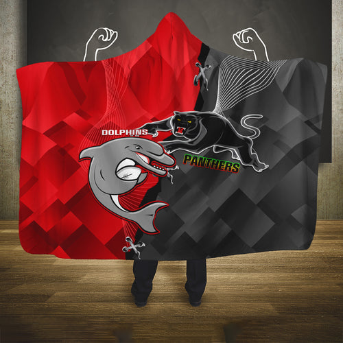 personalised-panthers-and-dolphins-hooded-blanket-sporty-version