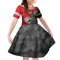 personalised-panthers-and-dolphins-kid-short-sleeve-dress-sporty-version