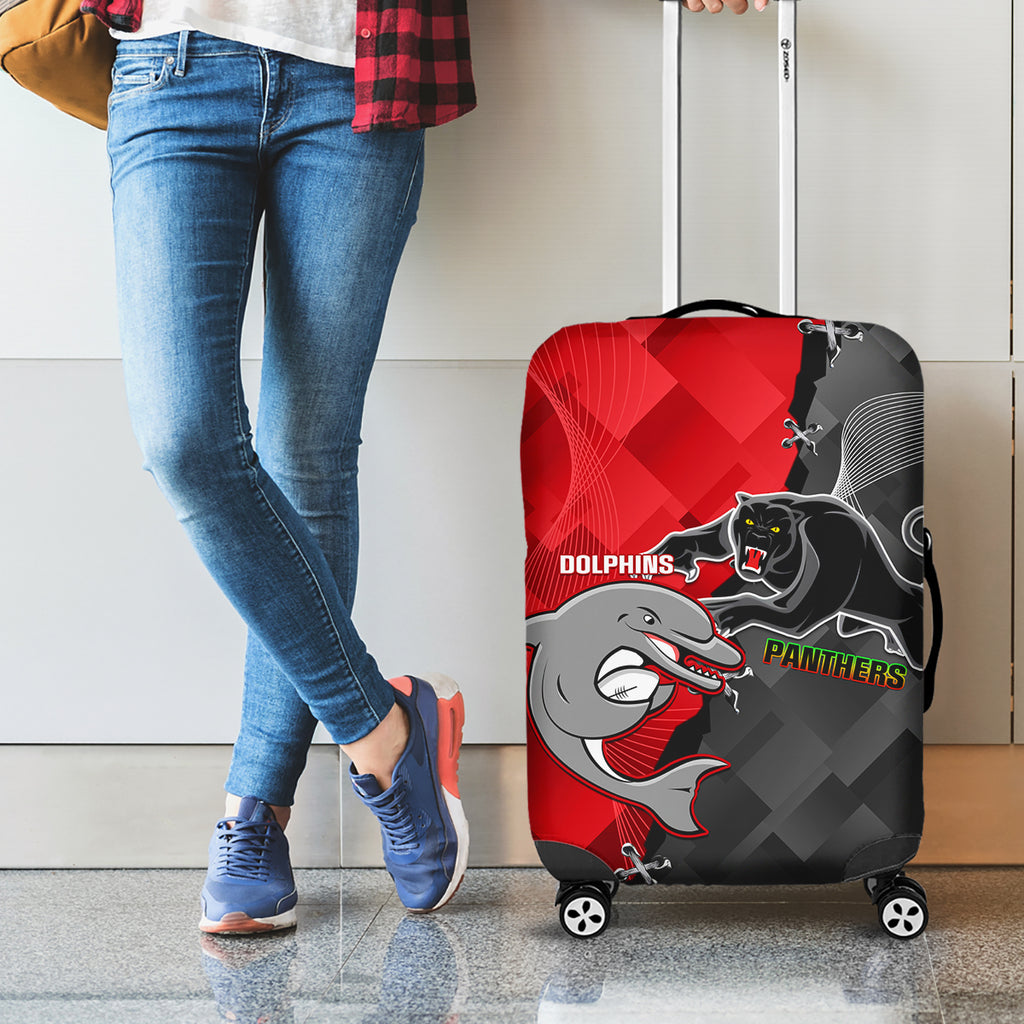 personalised-panthers-and-dolphins-luggage-cover-sporty-version