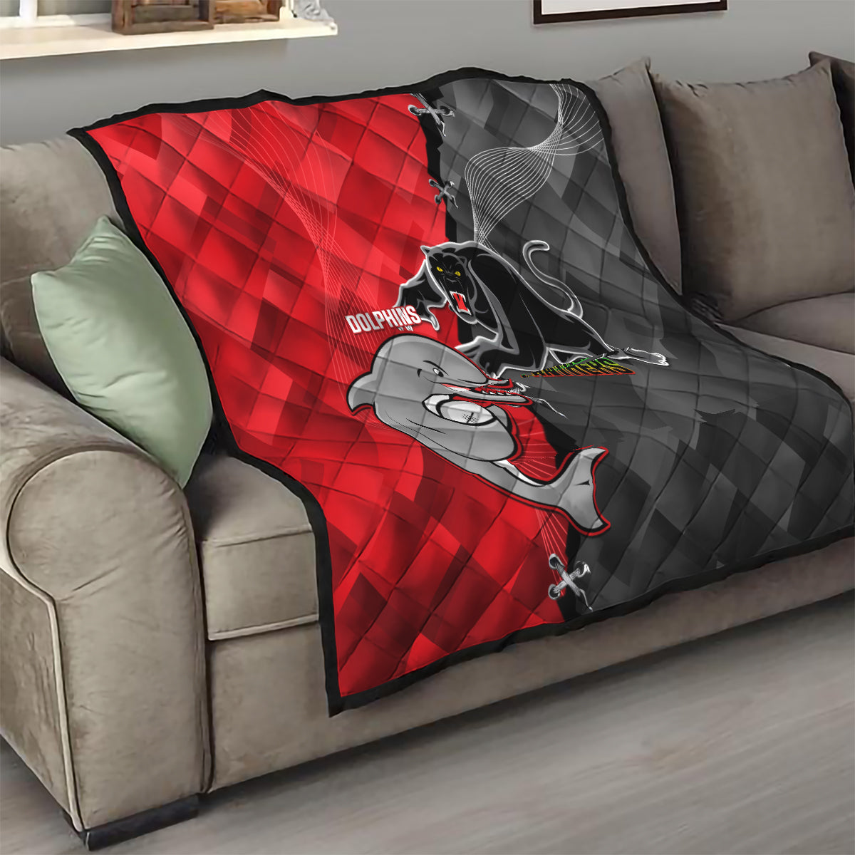 personalised-panthers-and-dolphins-quilt-sporty-version